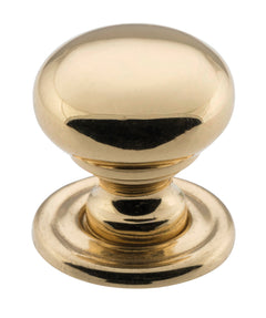 Classic Cupboard Knob Polished Brass / D19xP19mm