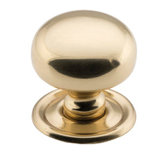 Classic Cupboard Knob Polished Brass / D32xP28mm