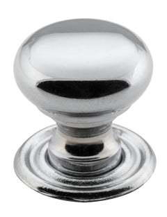 Classic Cupboard Knob Chrome Plated / D19xP19mm