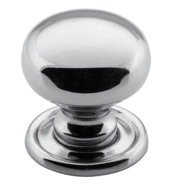 Classic Cupboard Knob Chrome Plated / D25xP27mm