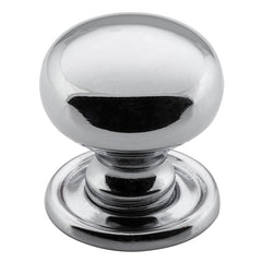Classic Cupboard Knob Chrome Plated / D25xP27mm