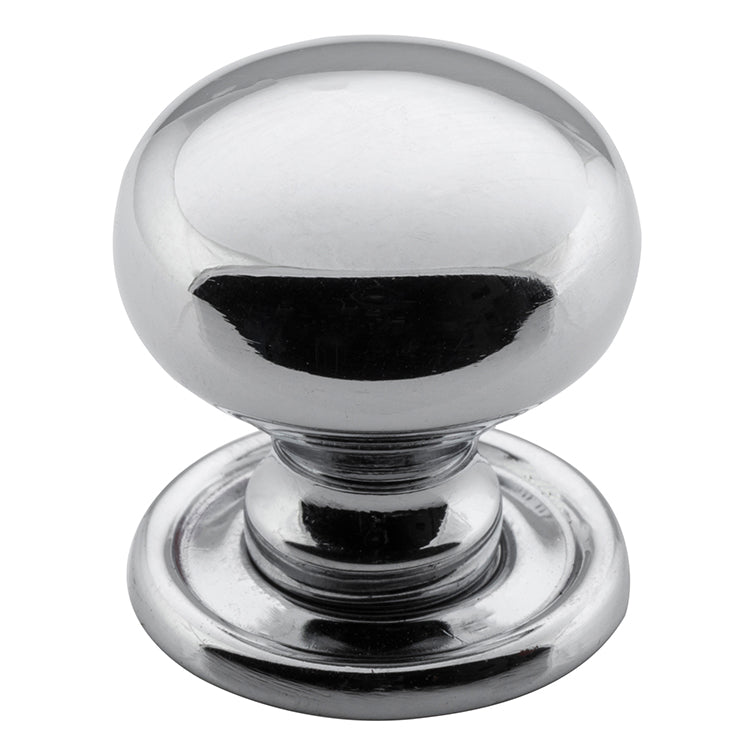 Classic Cupboard Knob Chrome Plated / D25xP27mm