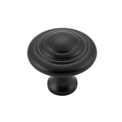 Domed Cupboard Knob Matt Black / D32xP29mm