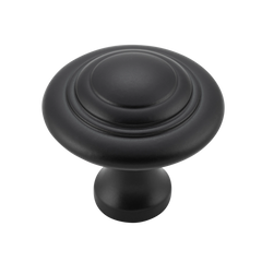 Domed Cupboard Knob Matt Black / D38xP35mm