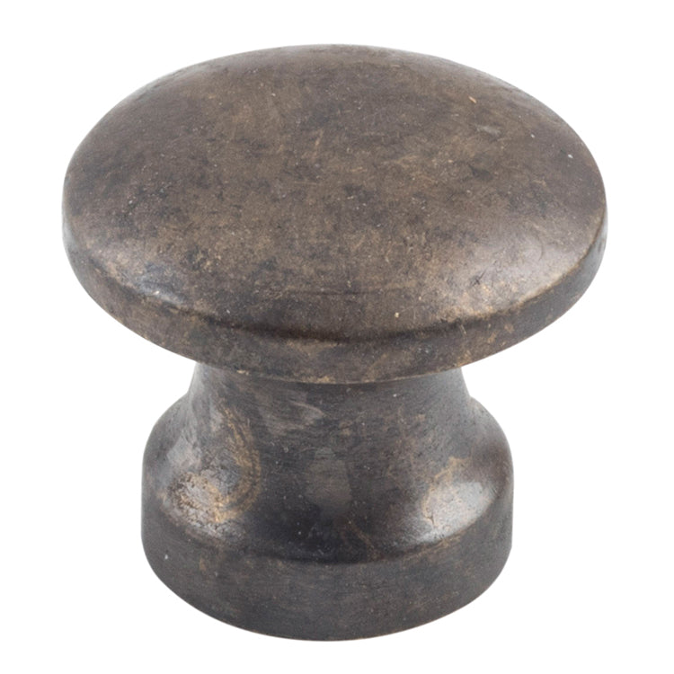 Curved Cupboard Knob Antique Brass / D13xP11mm