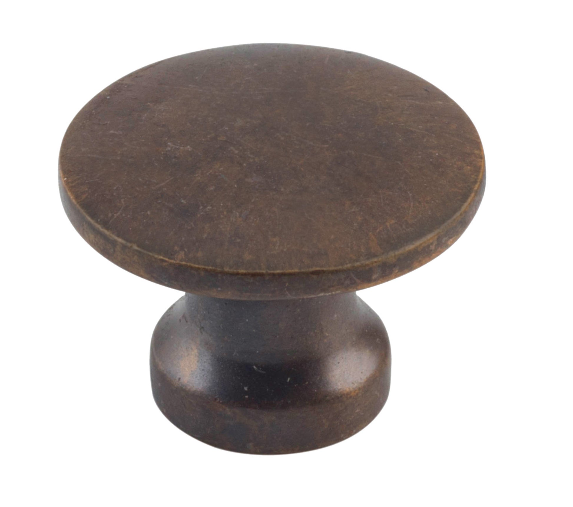 Curved Cupboard Knob Antique Brass / D16xP12mm