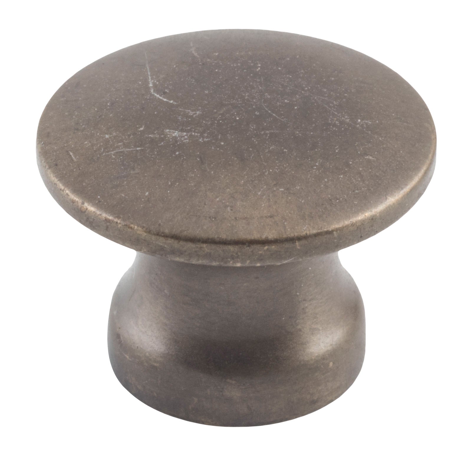 Curved Cupboard Knob Antique Brass / D19xP14mm