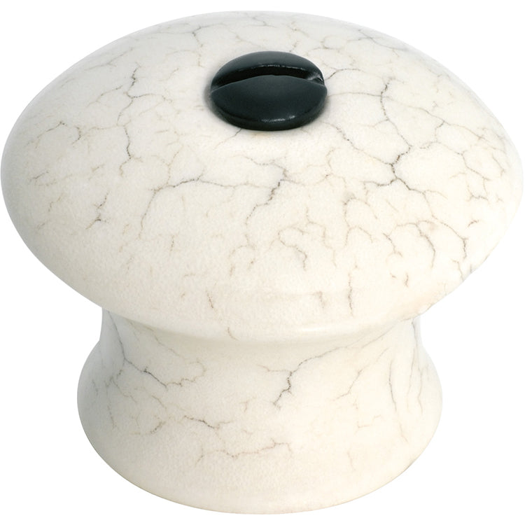 Crazed Cupboard Knob Crazed Ivory Porcelain / D38xP35mm