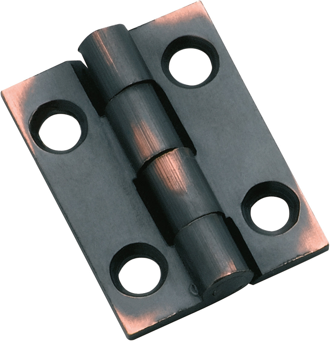 Fixed Pin Cabinet Hinge Antique Copper / H25xW22mm