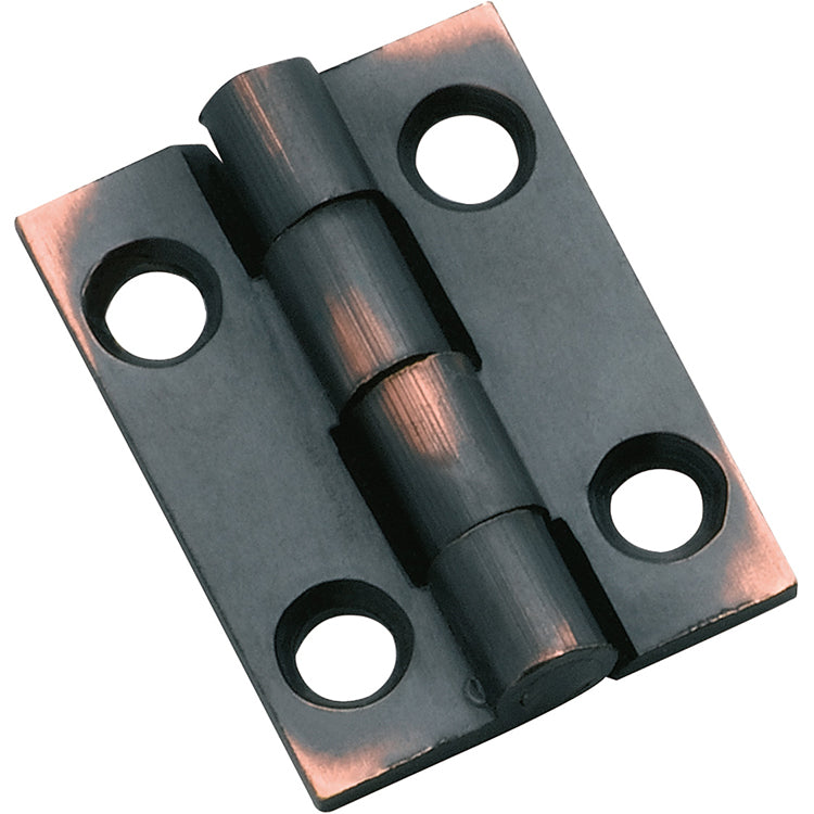 Fixed Pin Cabinet Hinge Antique Copper / H25xW22mm