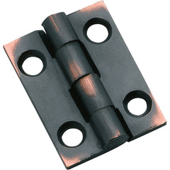 Fixed Pin Cabinet Hinge Antique Copper / H25xW22mm