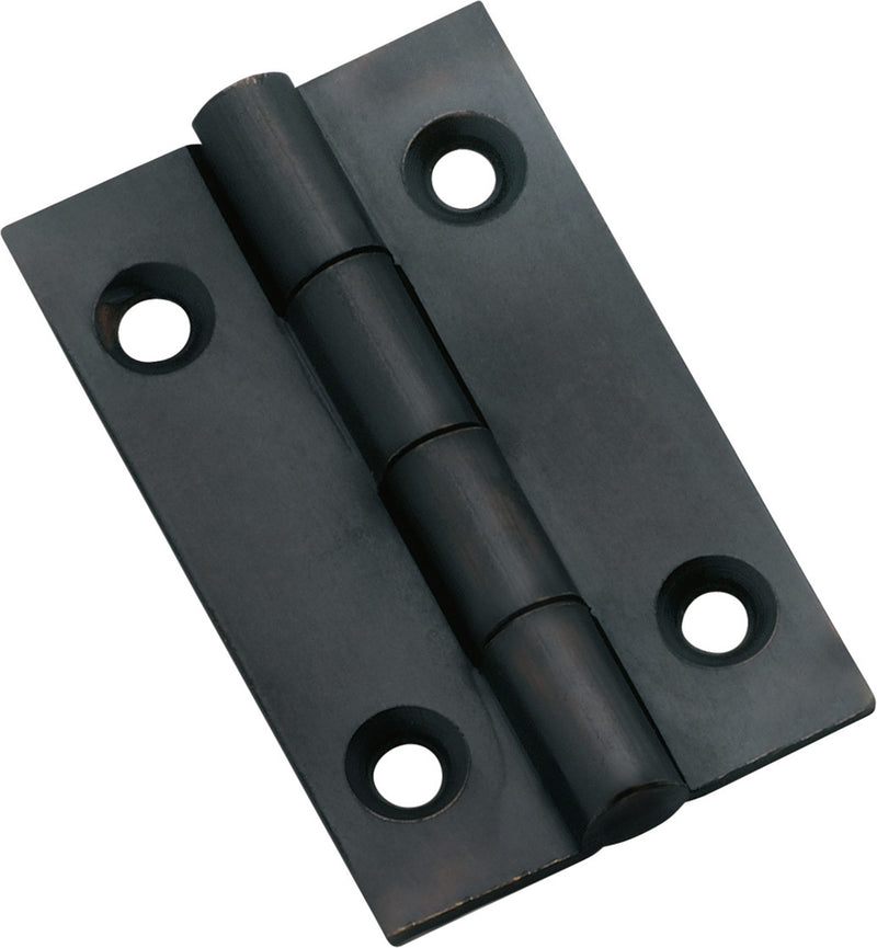 Fixed Pin Cabinet Hinge Antique Copper / H38xW22mm
