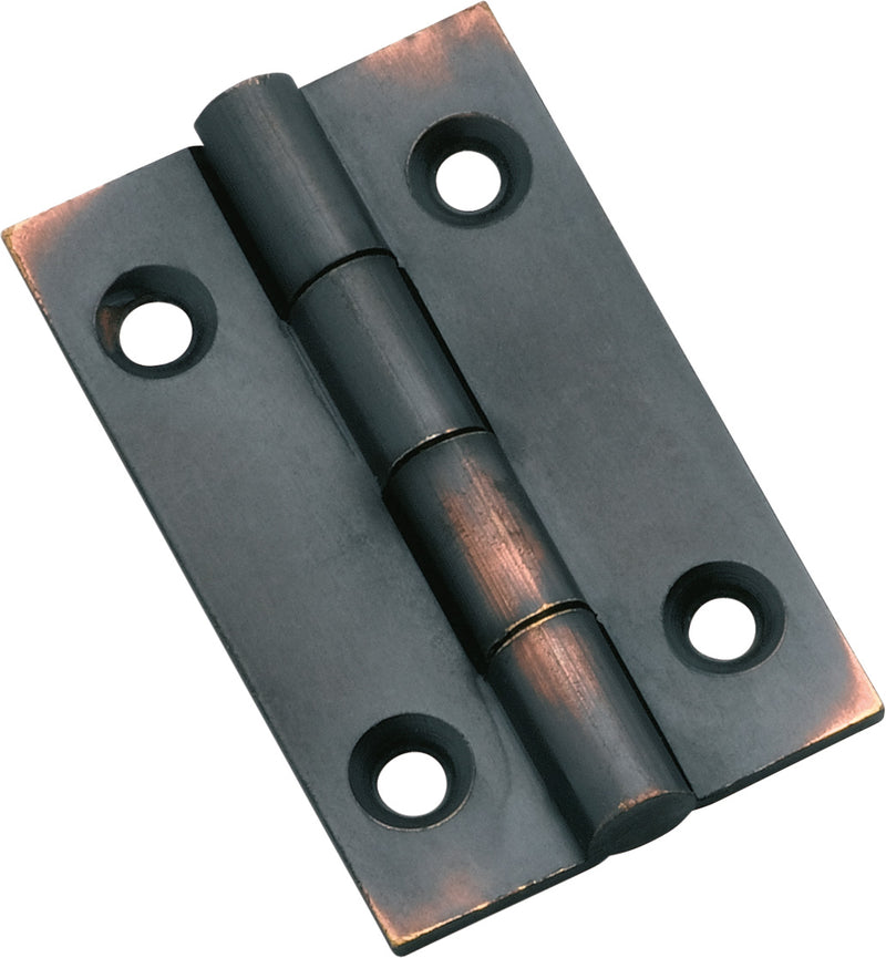 Fixed Pin Cabinet Hinge Antique Copper / H38xW22mm