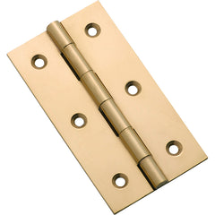 Fixed Pin Cabinet Hinge Polished Brass / H76xW41mm