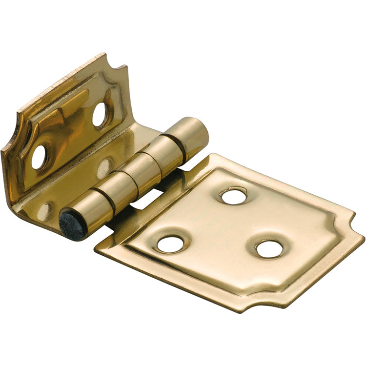 Square Offset Hinge Polished Brass