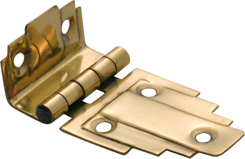 Deco Offset Hinge Polished Brass