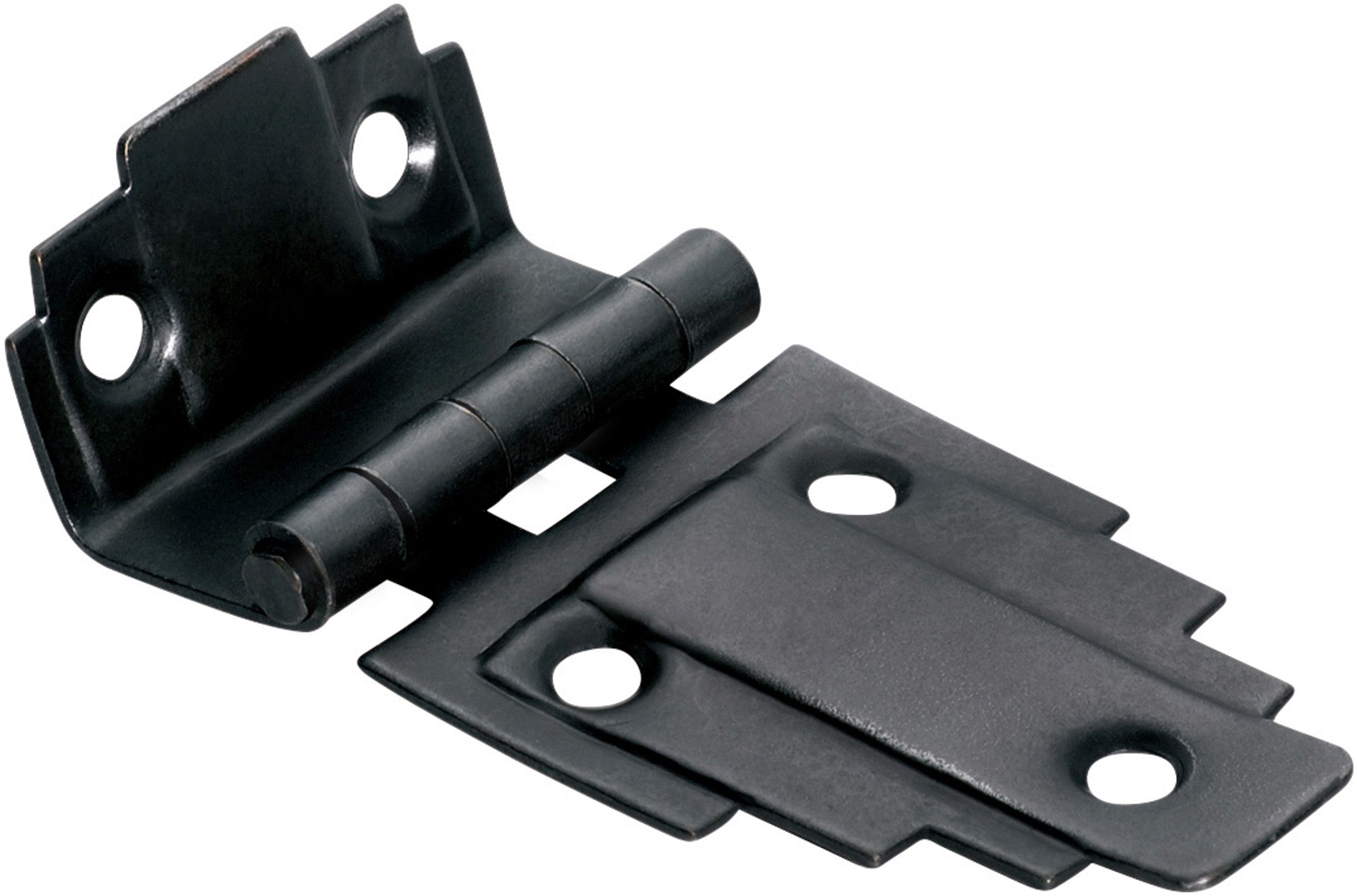 Deco Offset Hinge Antique Copper