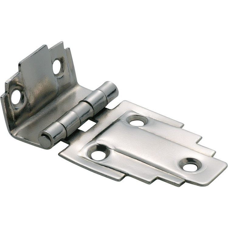 Deco Offset Hinge Satin Nickel