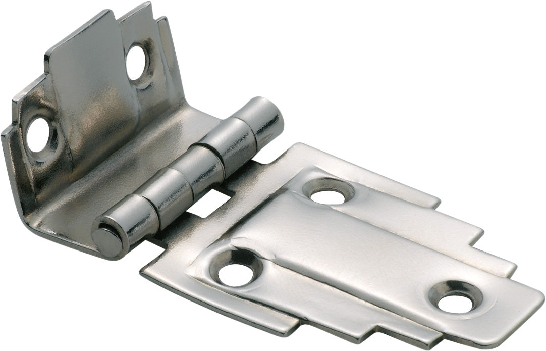 Deco Offset Hinge Satin Nickel