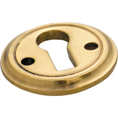 Round Cupboard Escutcheon Polished Brass