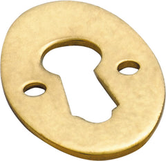 Oval Cupboard Escutcheon Polished Brass