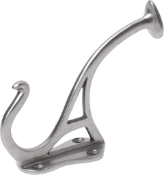 Circular End Hat & Coat Hooks Polished Metal