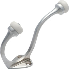 Porcelain Tip Hat & Coat Hooks Chrome Plated