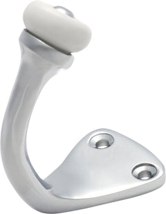 Porcelain Tip Robe Hooks Chrome Plated