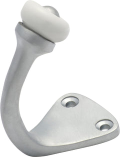 Porcelain Tip Robe Hooks Satin Chrome
