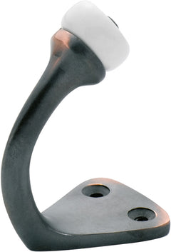 Porcelain Tip Robe Hooks Antique Copper