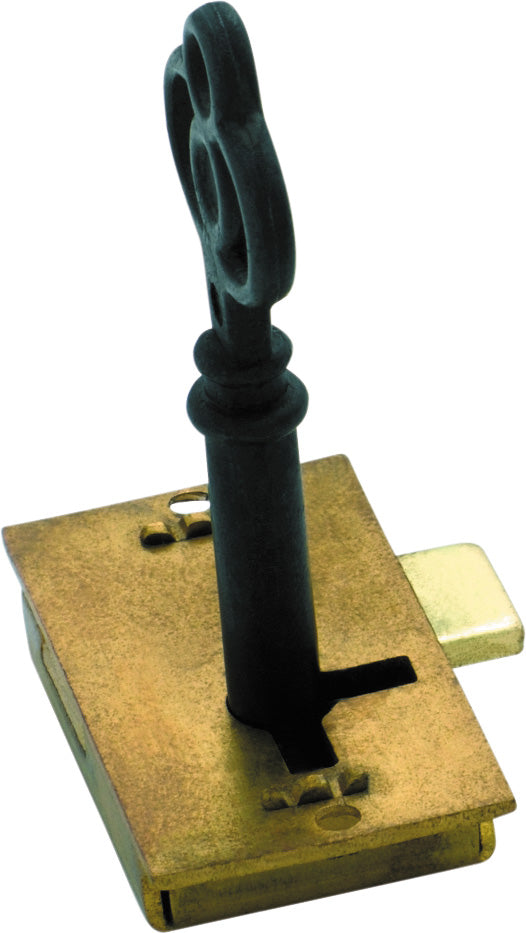 Cupboard Lock Brass / H38xW20mm
