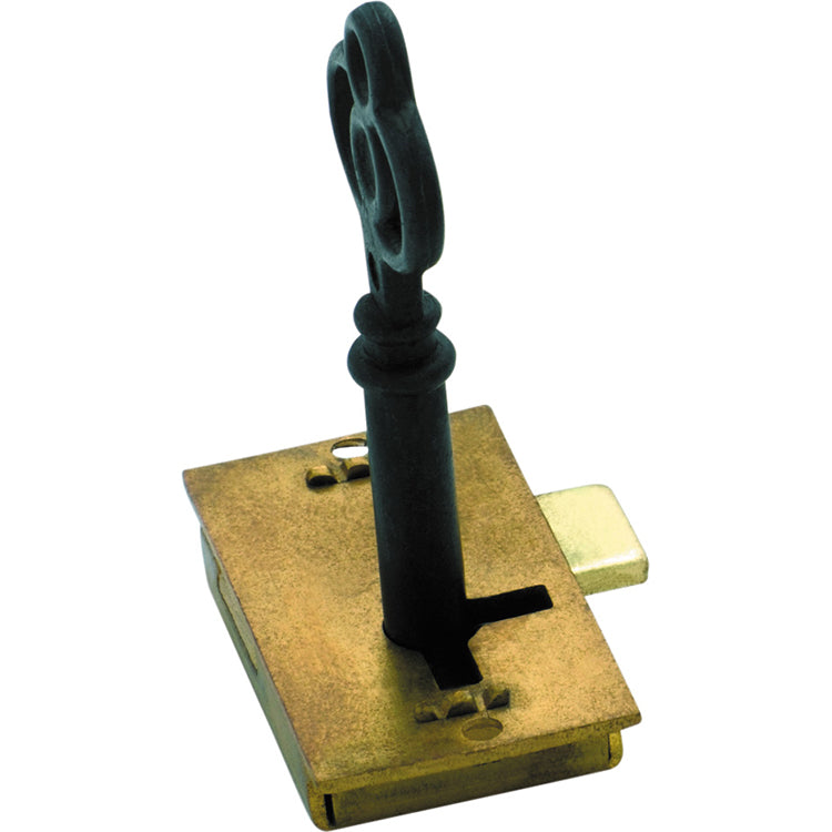 Cupboard Lock Brass / H38xW20mm