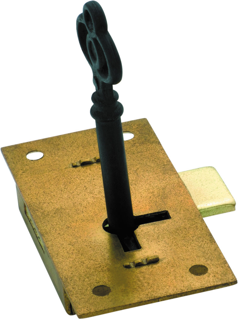 Cupboard Lock Brass / H63xW32mm