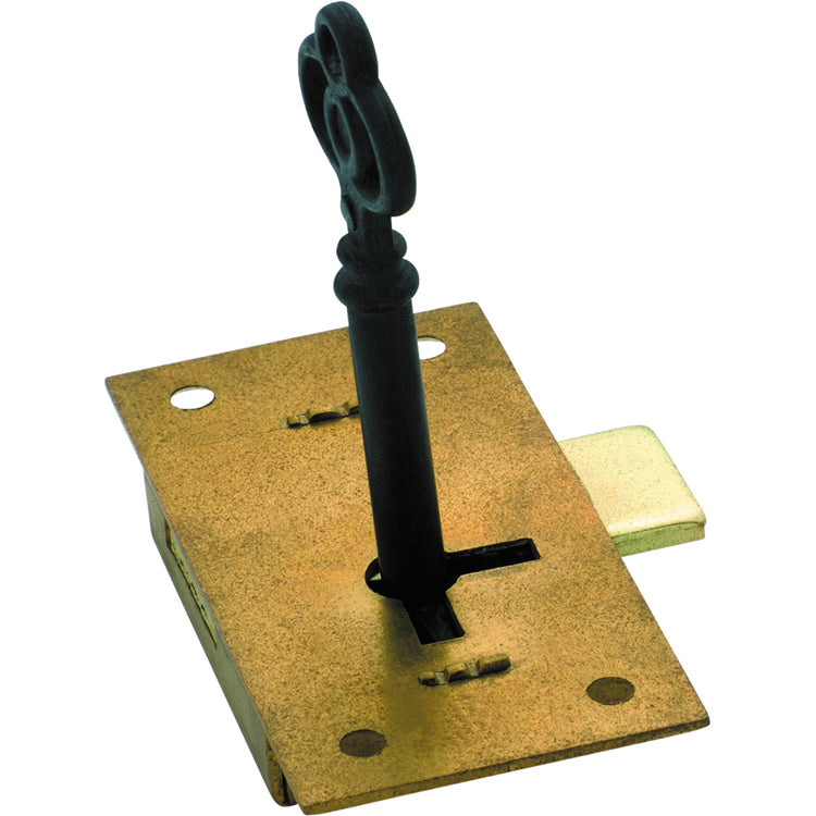 Cupboard Lock Brass / H63xW32mm