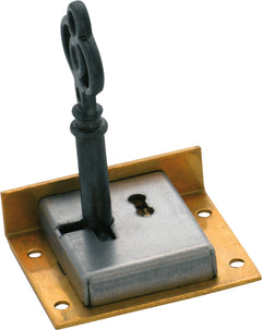 Drawer/Till Lock Brass / H32xW38mm