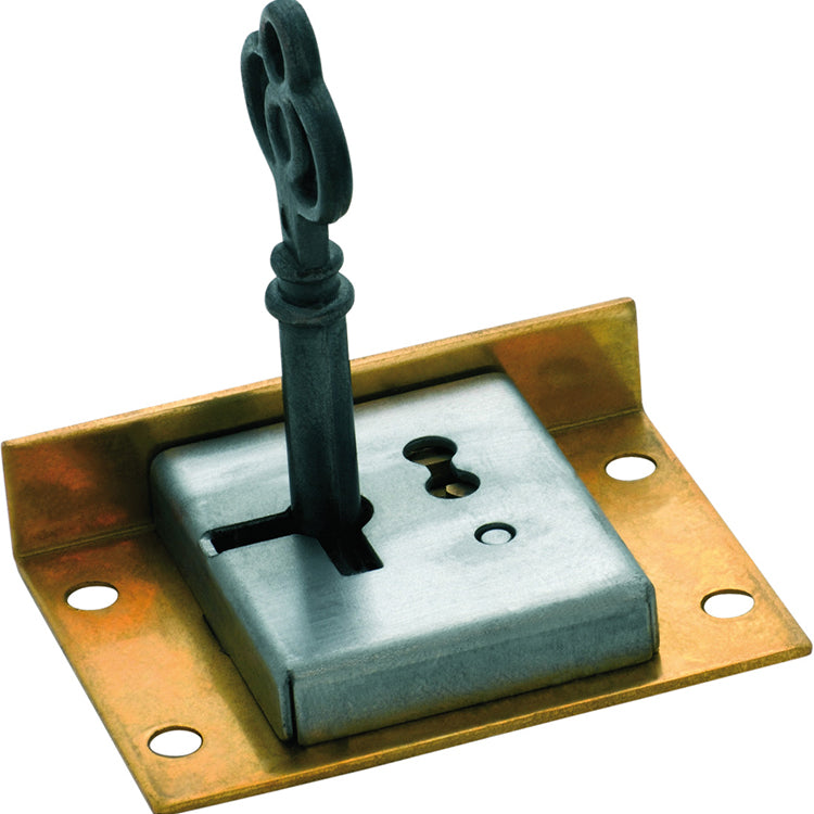 Drawer/Till Lock Brass / H38xW51mm