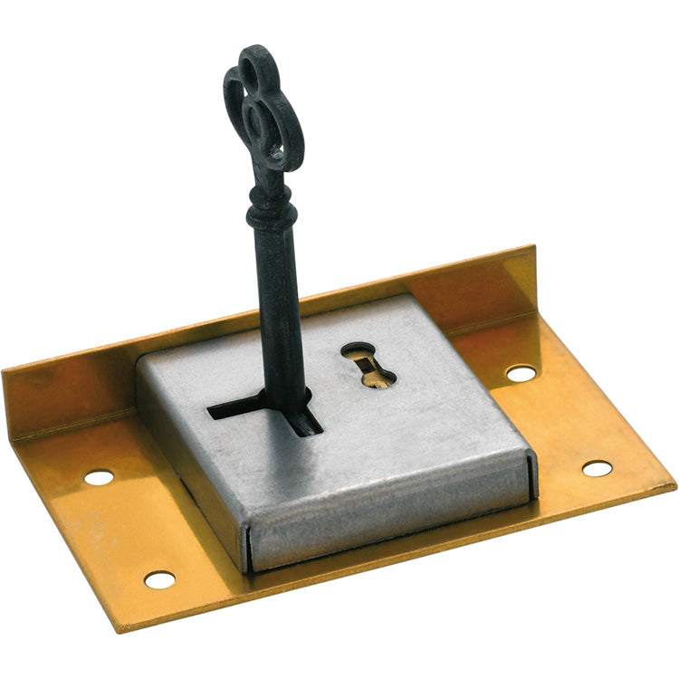 Drawer/Till Lock Brass / H48xW76mm