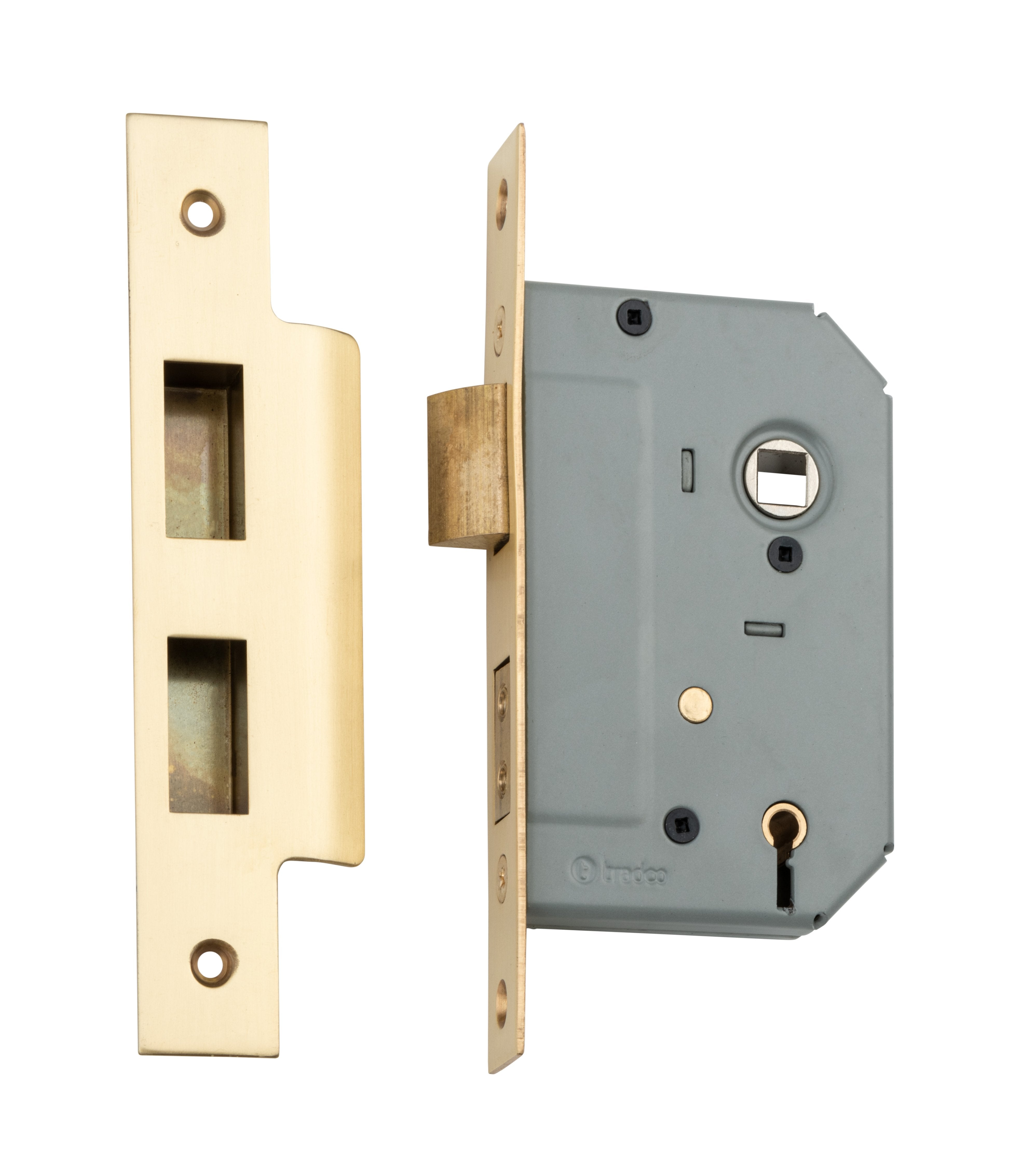 Mortice Lock 5 Lever Satin Brass / Backset 46mm