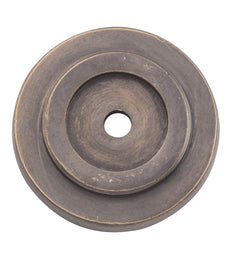 Cupboard Knob Backplate Antique Brass / D25mm