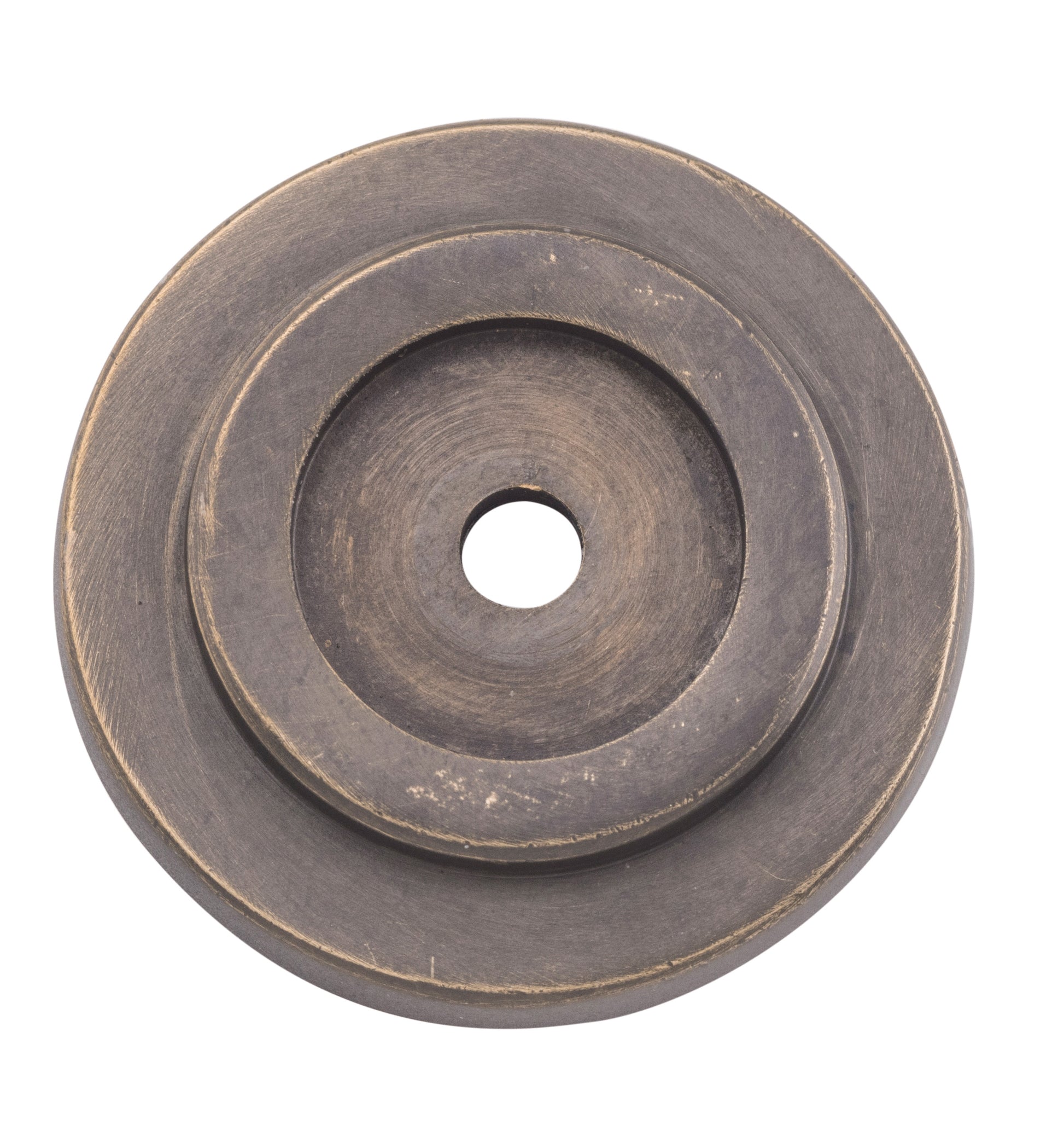 Cupboard Knob Backplate Antique Brass / D32mm