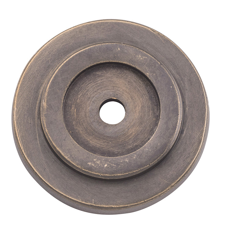 Cupboard Knob Backplate Antique Brass / D38mm