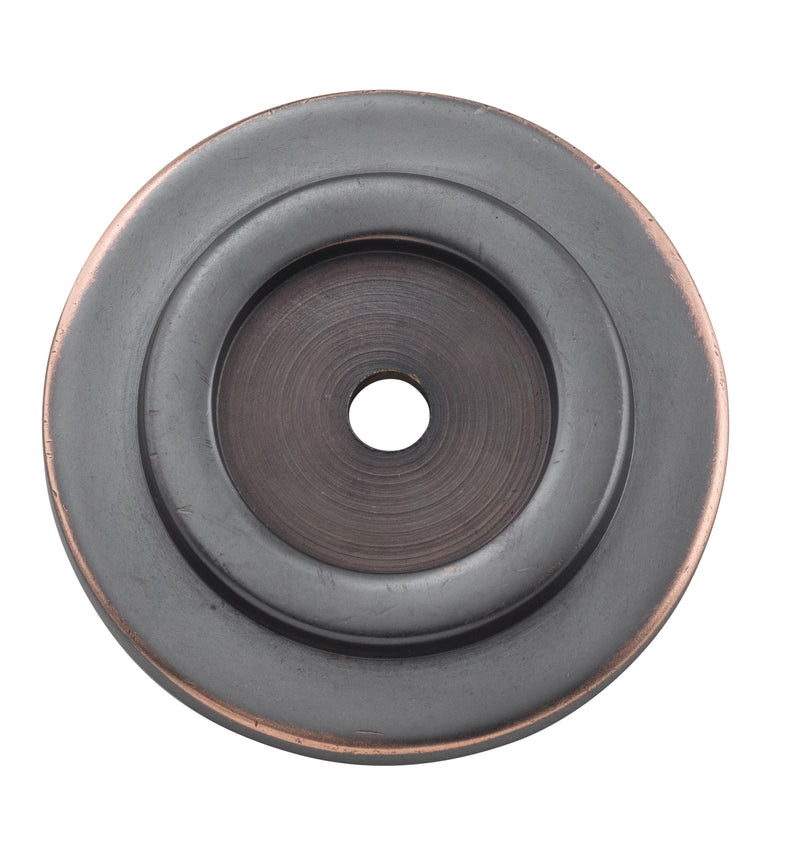 Cupboard Knob Backplate Antique Copper / D38mm