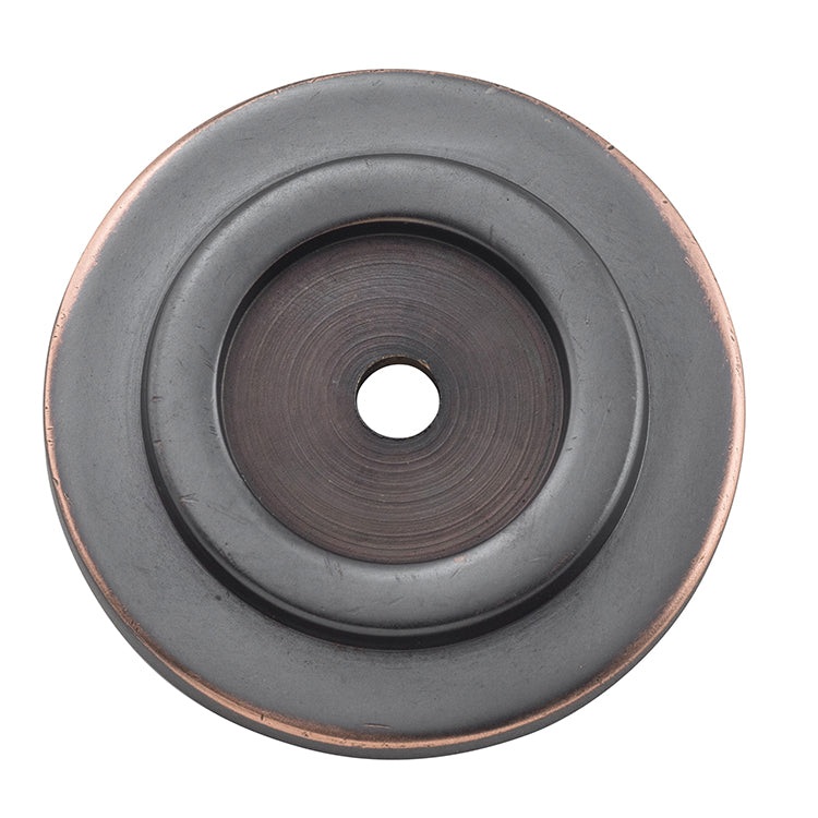 Cupboard Knob Backplate Antique Copper / D38mm