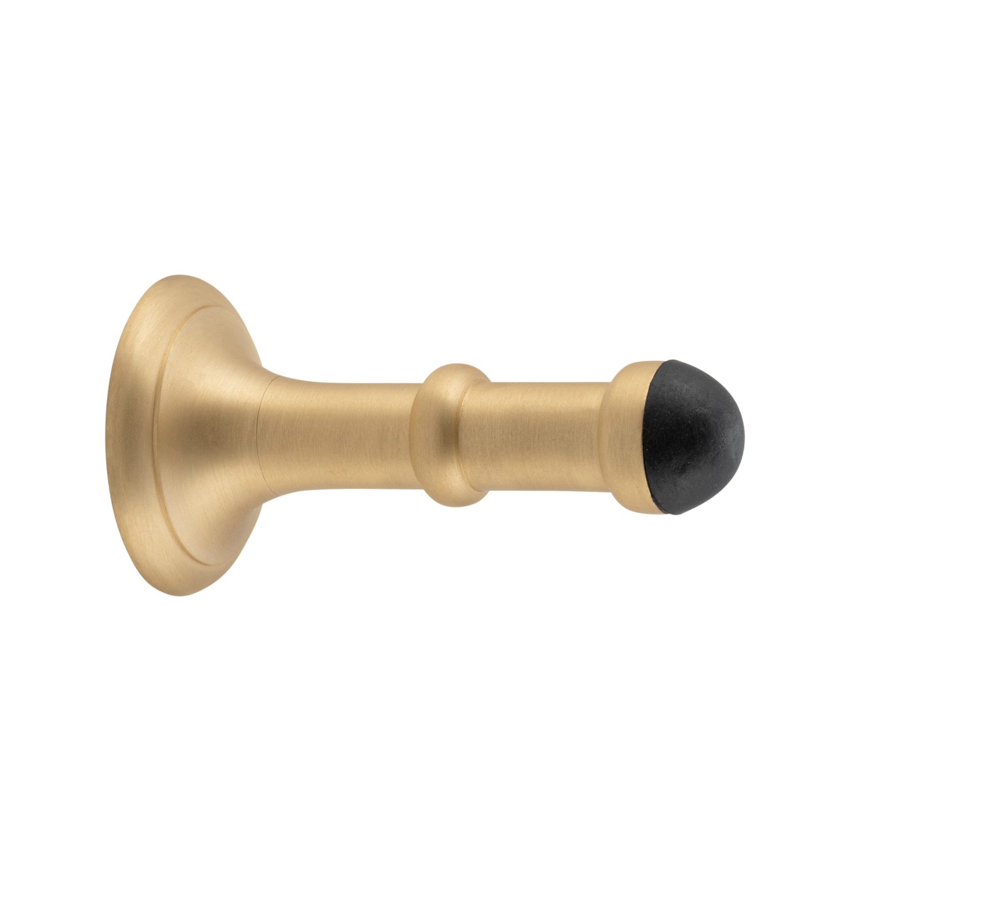 Small Concealed Fix Door Stop Satin Brass