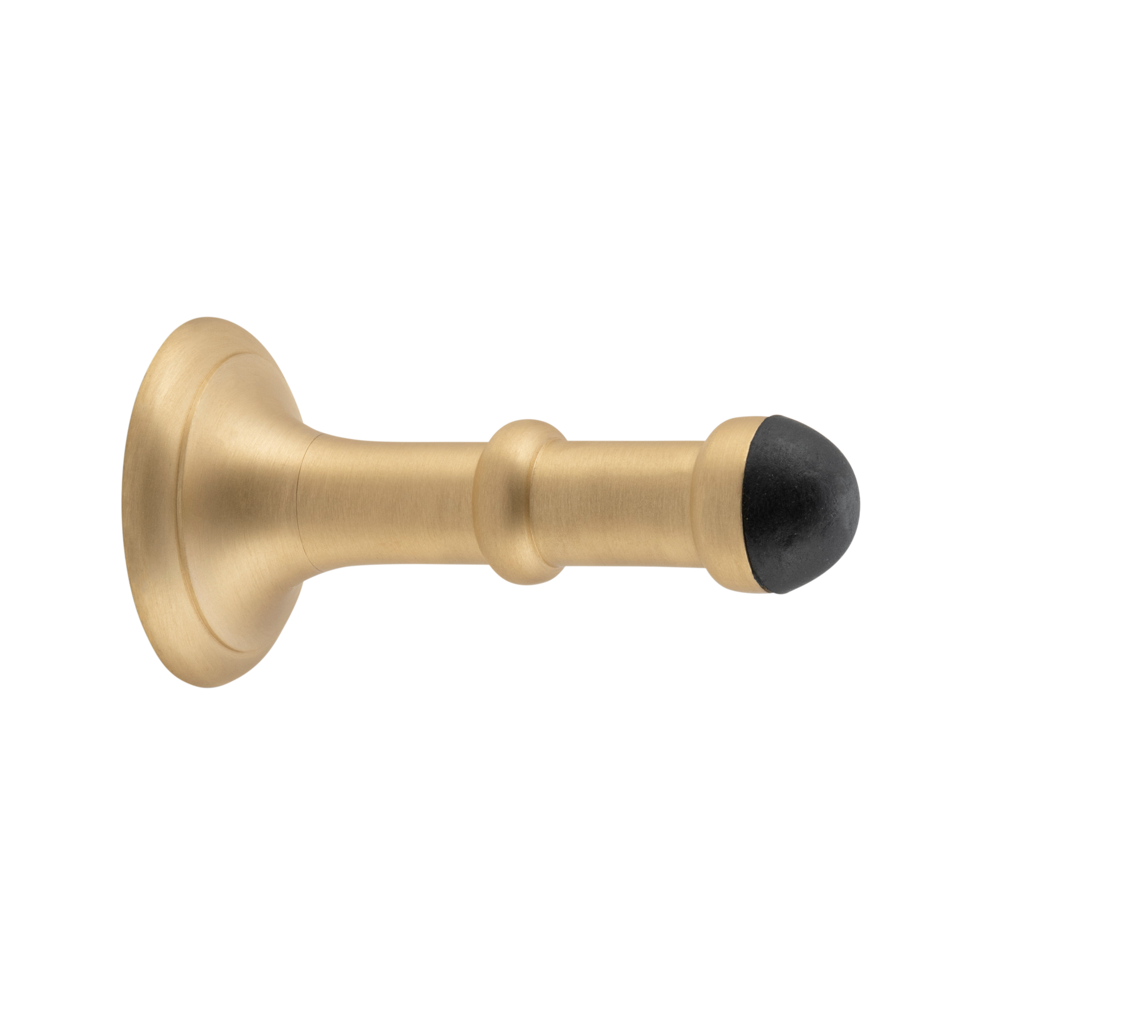 Small Concealed Fix Door Stop Satin Brass