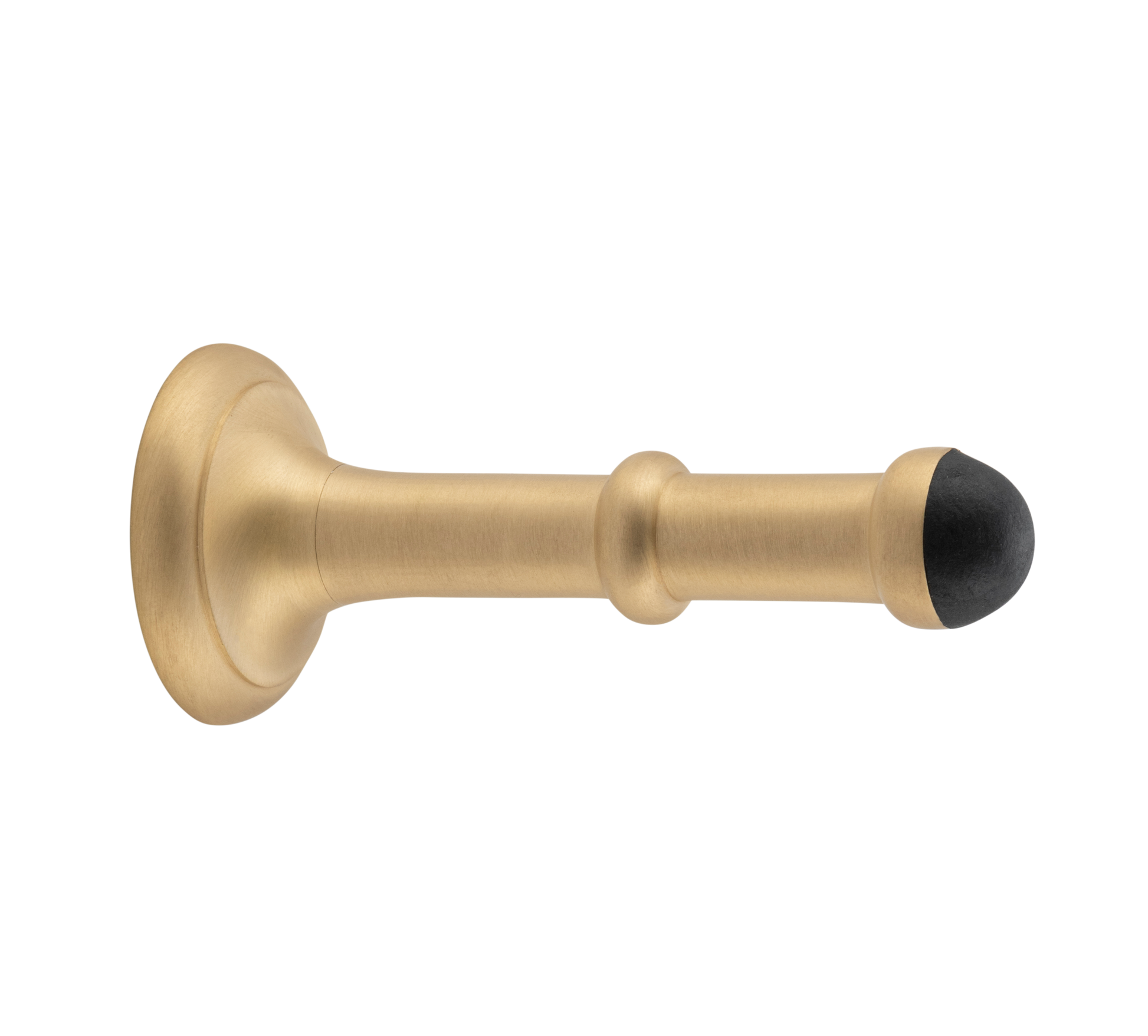 Large Concealed Fix Door Stop Satin Brass