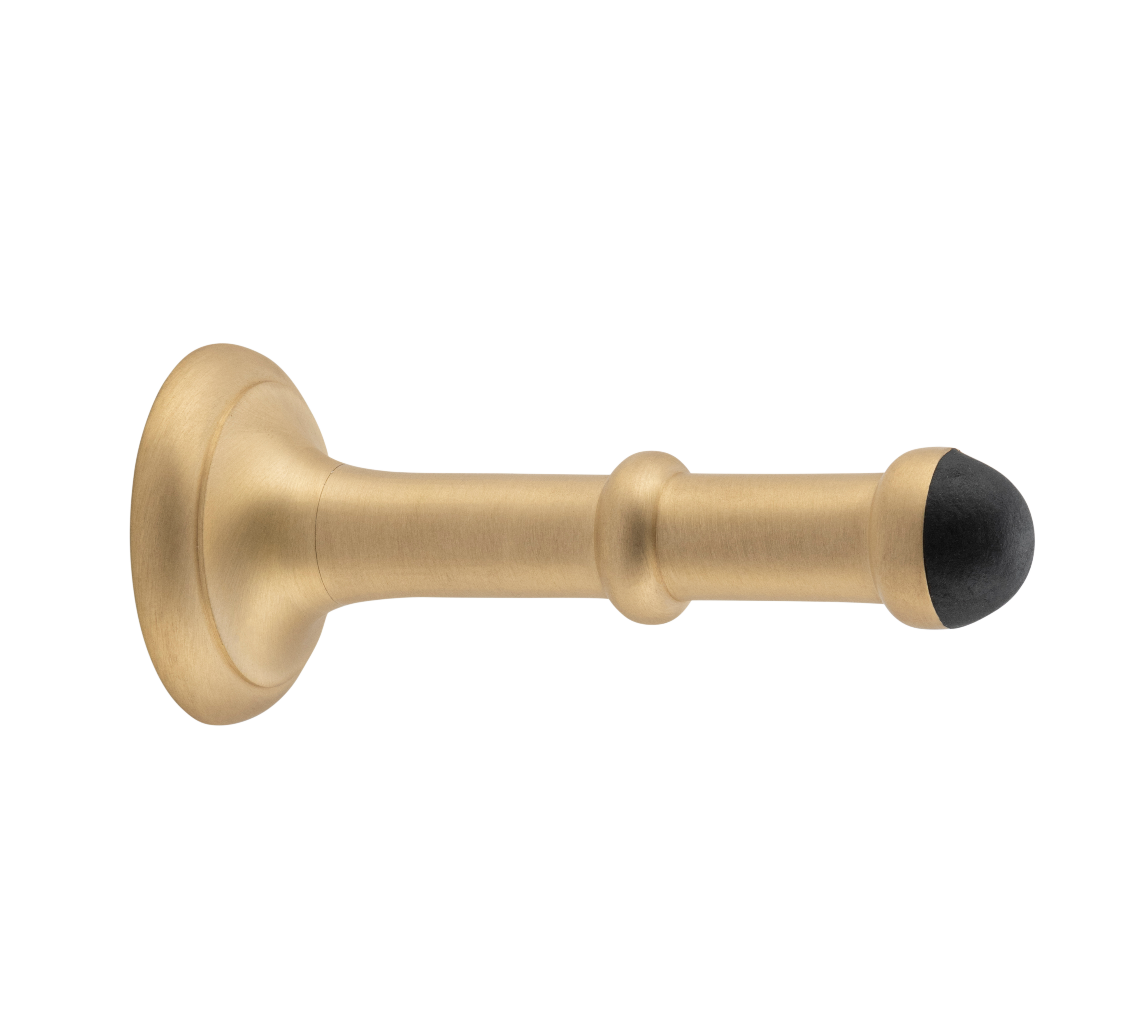 Large Concealed Fix Door Stop Satin Brass
