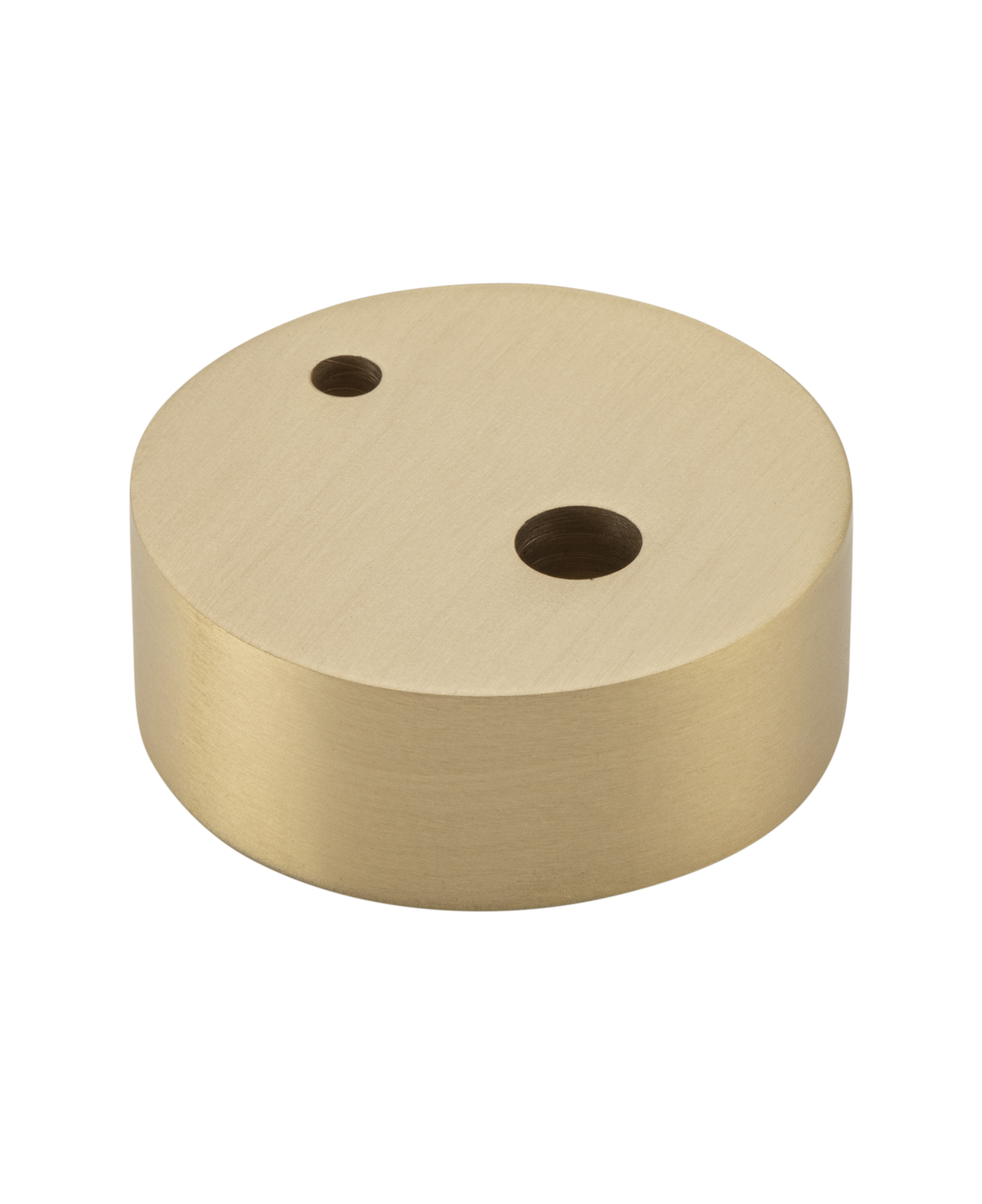 Oval Door Stop Spacer Satin Brass