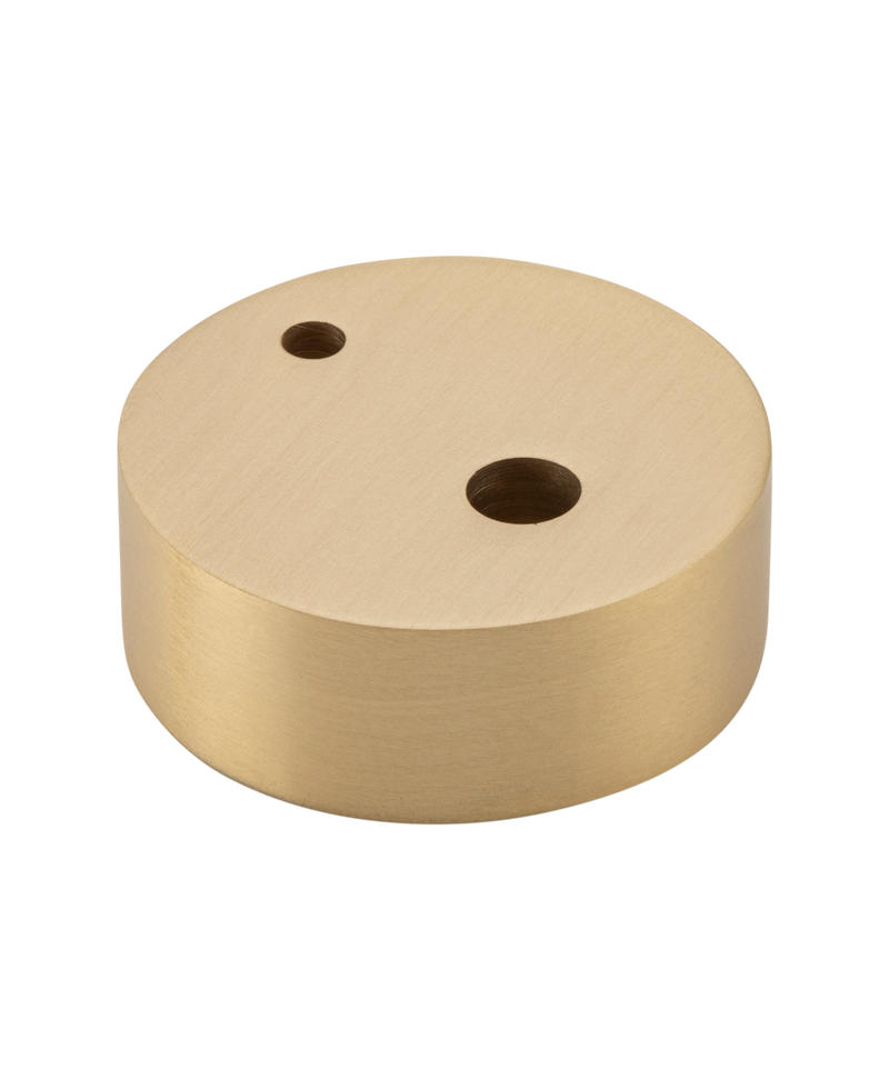 Oval Door Stop Spacer Satin Brass