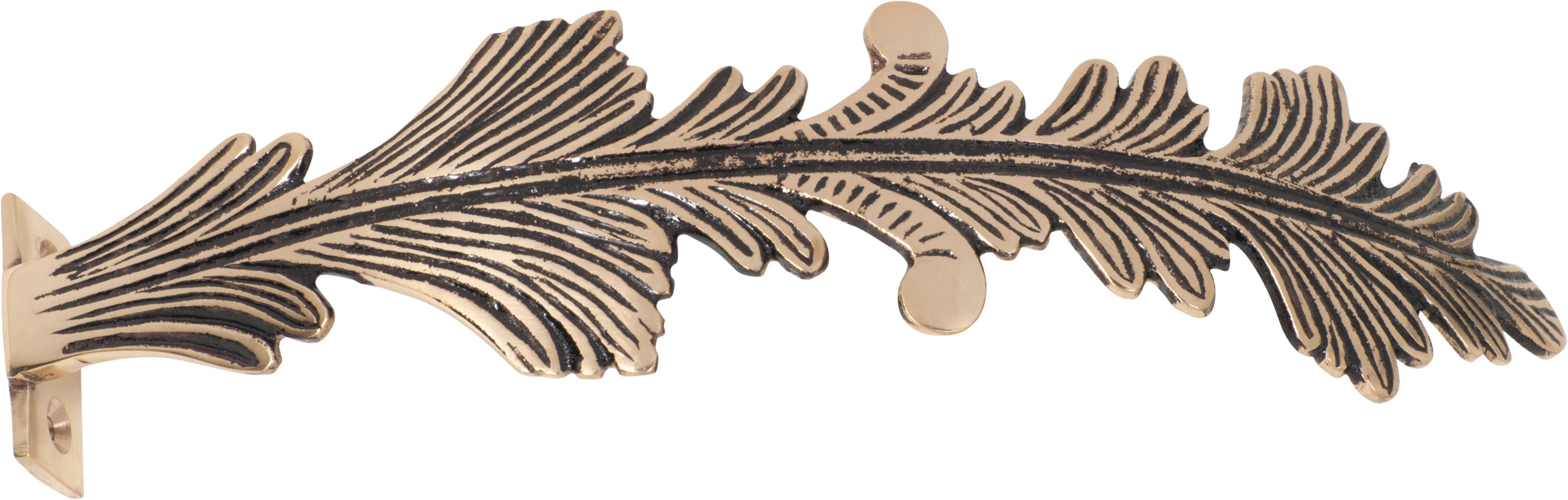 Curtain Sweeps Polished Brass